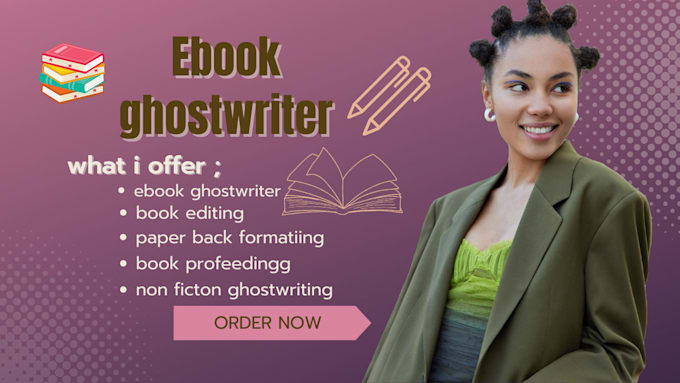 Gig Preview - Be ebook ghostwriter, kdp,fiction and non fiction writing, book and ebook writer