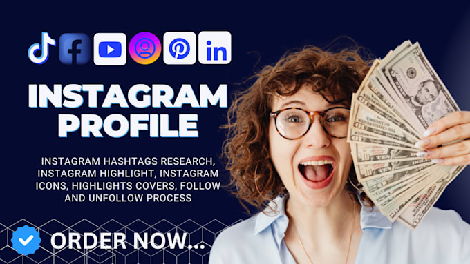 Gig Preview - Optimize instagram profile ads instagram bio linkedin bio instagram marketing