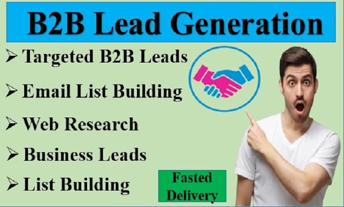 Gig Preview - Do b2b lead generation and build prospect email list