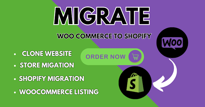 Gig Preview - Migrate wordpress to shopify and migrate woocommerce to shopify