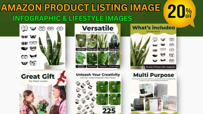 Gig Preview - Do professional amazon images listing infographics, photographic that convert