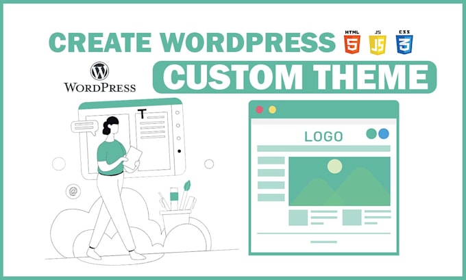 Gig Preview - Create a custom wordpress theme for your website