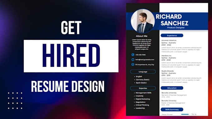 Gig Preview - Design ultimate innovative and impressive resume  CV for you