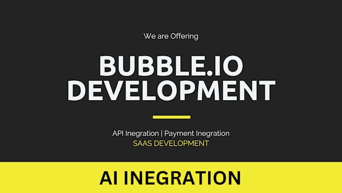 Gig Preview - Build saas, mvp, website, or web app as your professional bubble io developer