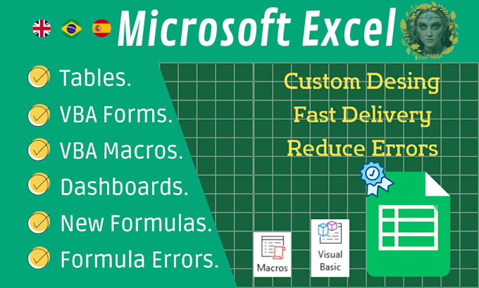 Gig Preview - Create excels automations, macros and forms