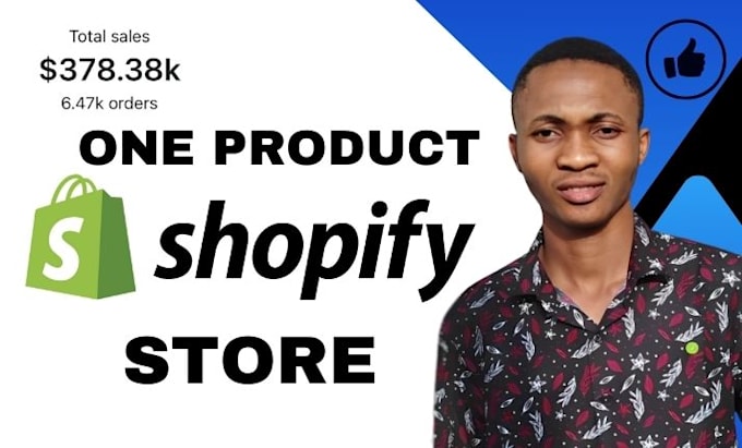 Gig Preview - Create one product shopify store high converting shopify website redesign