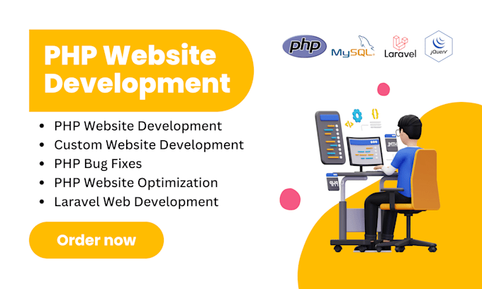 Bestseller - develop custom php mysql laravel website for your business