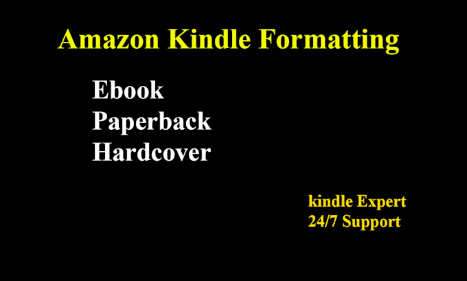 Gig Preview - Do formatting for amazon kdp ebook and print book