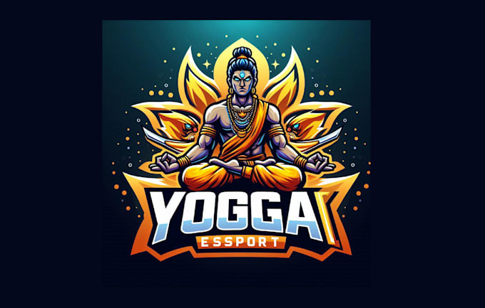 Gig Preview - Create a stunning yoga esport mascot logo with vector file