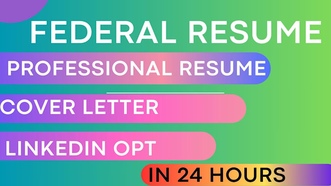 Gig Preview - Vide professional resume writing services