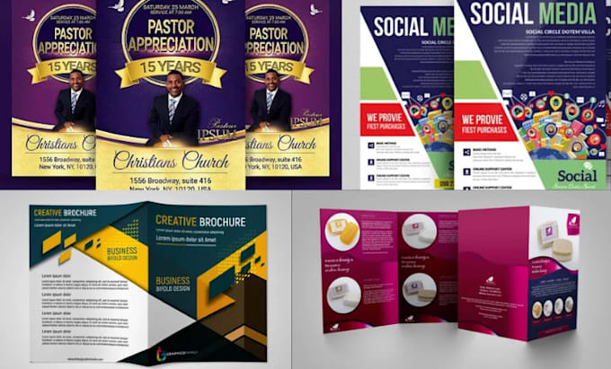 Gig Preview - Design church flyers, brochure, tract, event, bulletin, poster, and banner