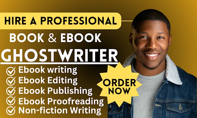 Gig Preview - Do book and ebook writing, ebook ghostwriting, ebook editing and formatting