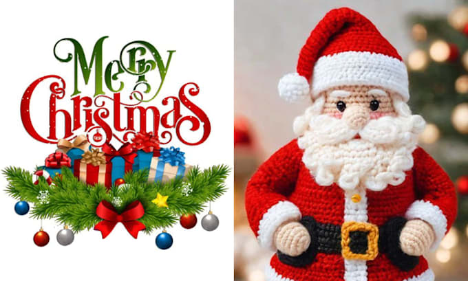 Gig Preview - Design crochet christmas toy black friday christmas banner card sales banner