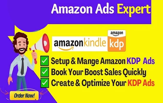 Gig Preview - Do amazon KDP book publishing kindle book marketing promotion, amazon kdp ads