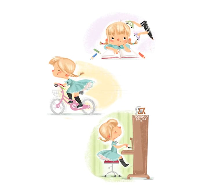 Gig Preview - Do watercolor children story book illustration, children story book illustration