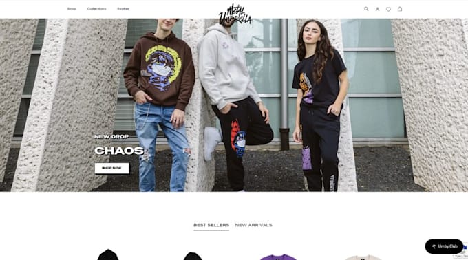 Gig Preview - Redesign shopify website design shopify store design shopify store redesign shop