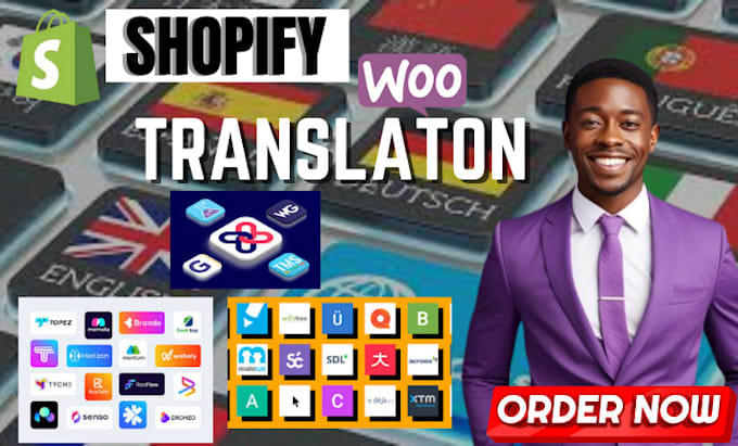 Gig Preview - Translate your woocmmerce and shopify store into any language, do dropshipping