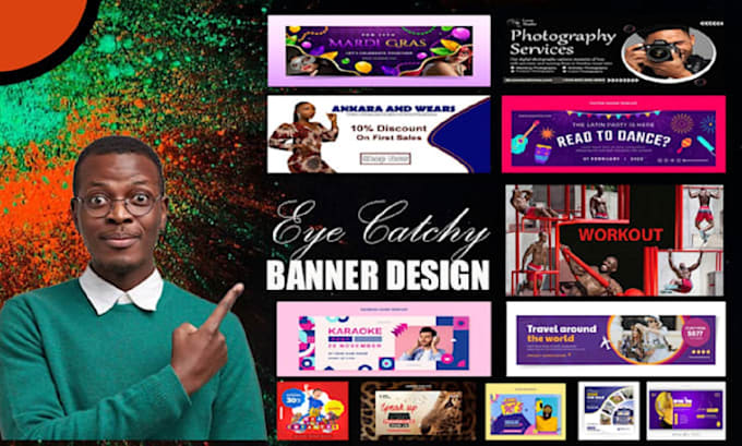 Gig Preview - Create modern design for your website hero image, website banner, ads, cover