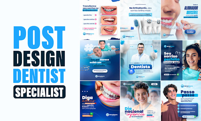 Gig Preview - Design dentist social media post, dental clinic design