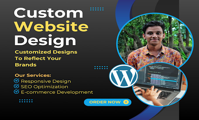 Gig Preview - Create a professional ,fully responsive wordpress website with elementor