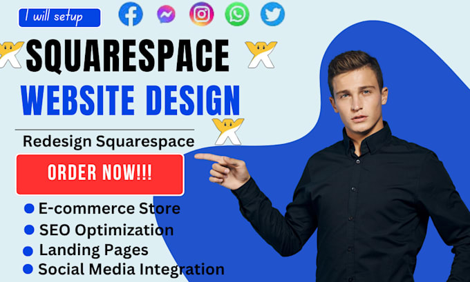 Gig Preview - Design squarespace website redesign squarespace  design SEO, carrd landing page