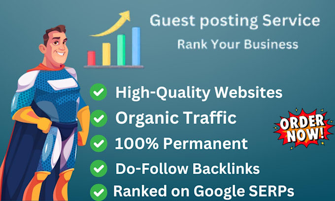 Gig Preview - Boost your da with premium guest post backlink services