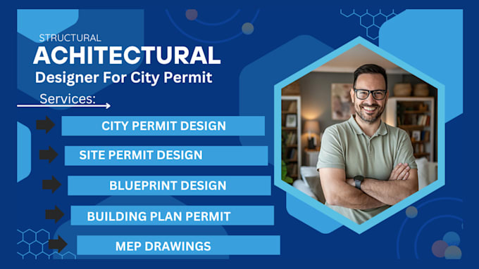 Gig Preview - Do city permit blueprints architect for house plans, adu, garage, deck, shed