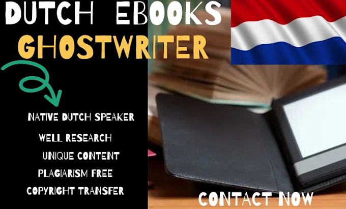 Gig Preview - Be your ebook ghostwriter in dutch