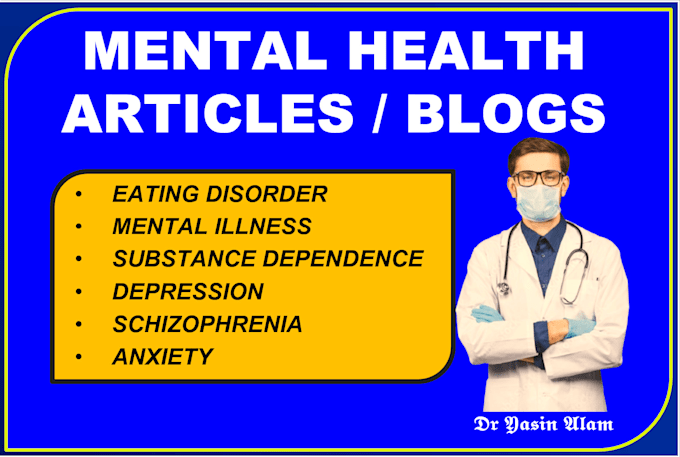 Gig Preview - Mental medical health articles and blog posts