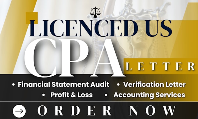 Bestseller - do US CPA letter, income verification letter, mortgage letter, profit and loss