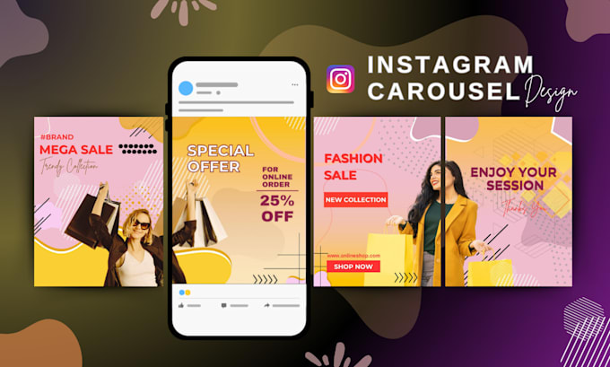 Gig Preview - Design instagram carousel facebook ads and linkedin carousel