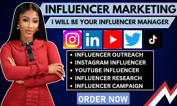 Gig Preview - Manage influencer marketing research and find best instagram influencer campaign