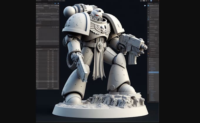 Gig Preview - Do custom 3d miniatures, historical model, 3d character, bjd model warhammer 40k