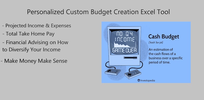 Gig Preview - Create a personalized budget plan to optimize your finances