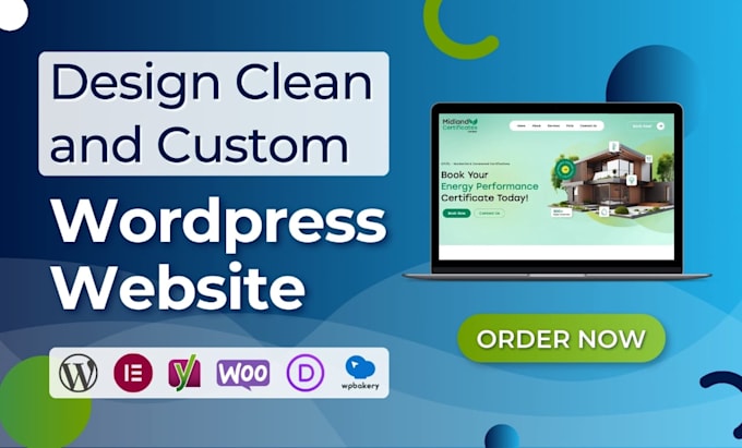 Gig Preview - Design clean and responsive wordpress professional website