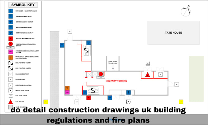 Gig Preview - Do detail construction drawings us building regulations and fire plans