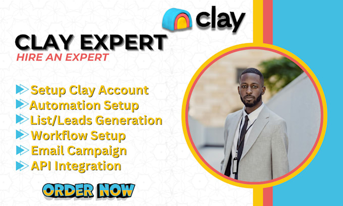 Gig Preview - Setup clay email marketing automation clay com lead generation