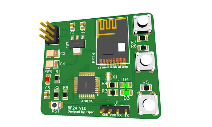 Gig Preview - Design your pcb board in kicad, easyeda and altium designer