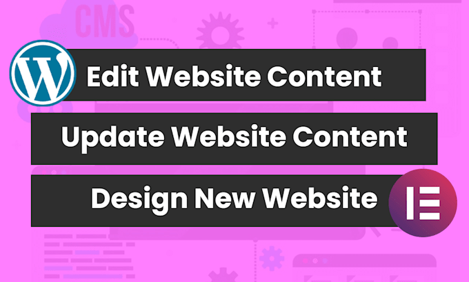 Gig Preview - Redesign edit update or design wordpress website