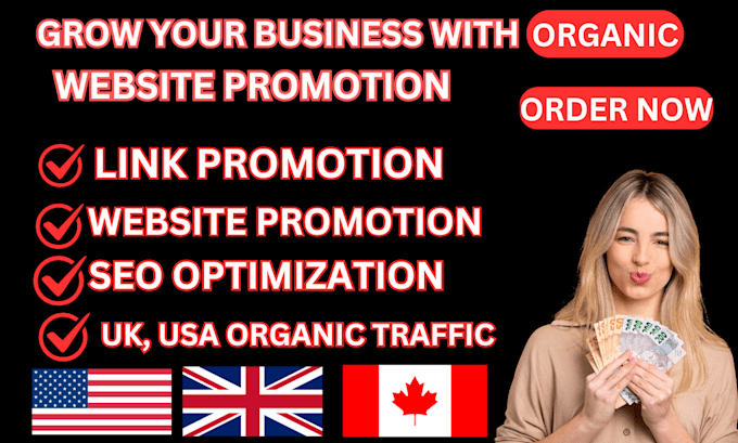 Gig Preview - Do organic website traffic to increase sales UK,USA, worldwide