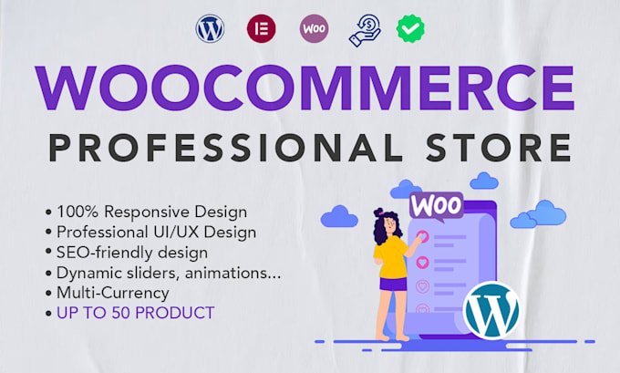 Bestseller - build a professional woocommerce website using elementor