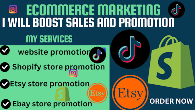 Gig Preview - Promote and market shopify etsy ebay or any website to boost sales