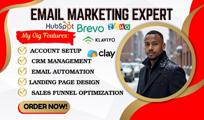 Gig Preview - Brevo CRM automation workflow on sendpulse omnisend hubspot campaign clay com