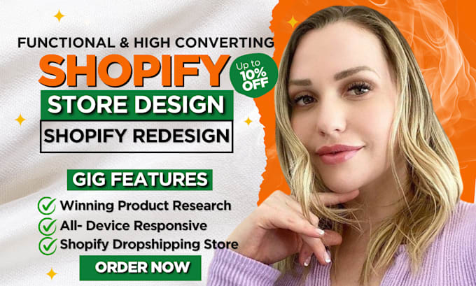 Bestseller - design, redesign shopify store, shopify dropshipping store, shopify website