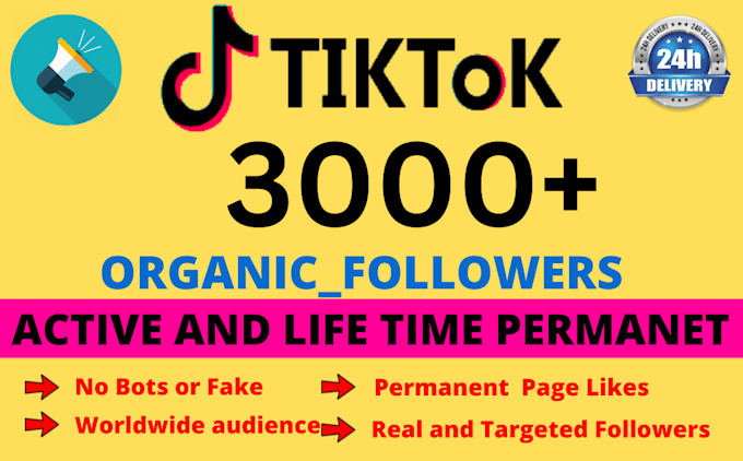 Gig Preview - Get fast real tiktok followers guarantee