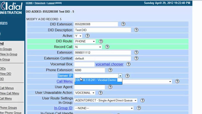 Gig Preview - Create did number sip trunk phone system voip call center auto dialer inbound