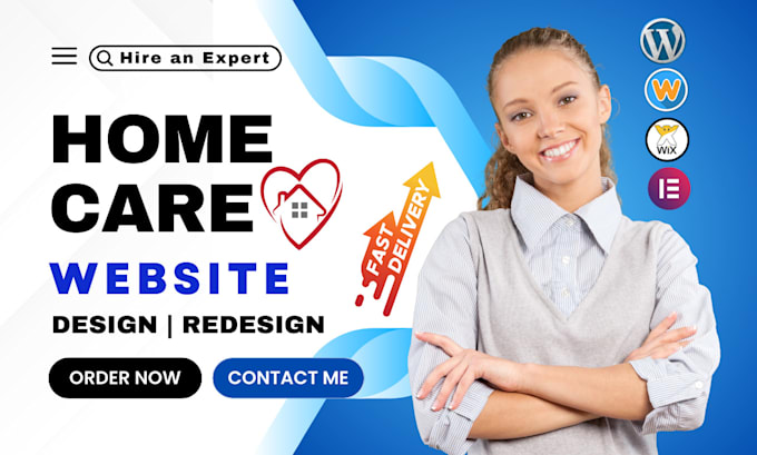 Gig Preview - Home care website, senior care healthcare website, elderly care home care leads