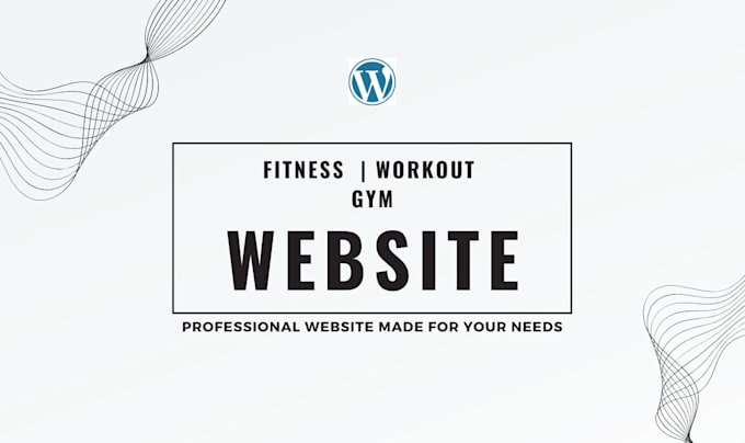 Gig Preview - Design a professional fitness and workout website or blog