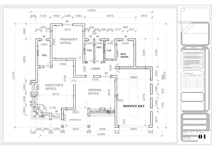 Gig Preview - Draw architectural blueprints floor plan elevations section in autocad 2d