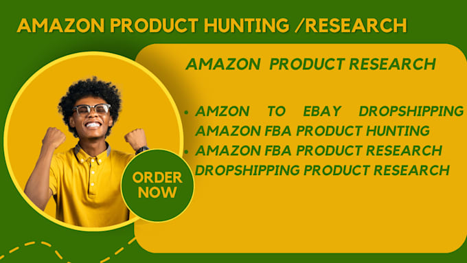 Gig Preview - Amazon fba product research, amazon to ebay drop shipping, amazon private label